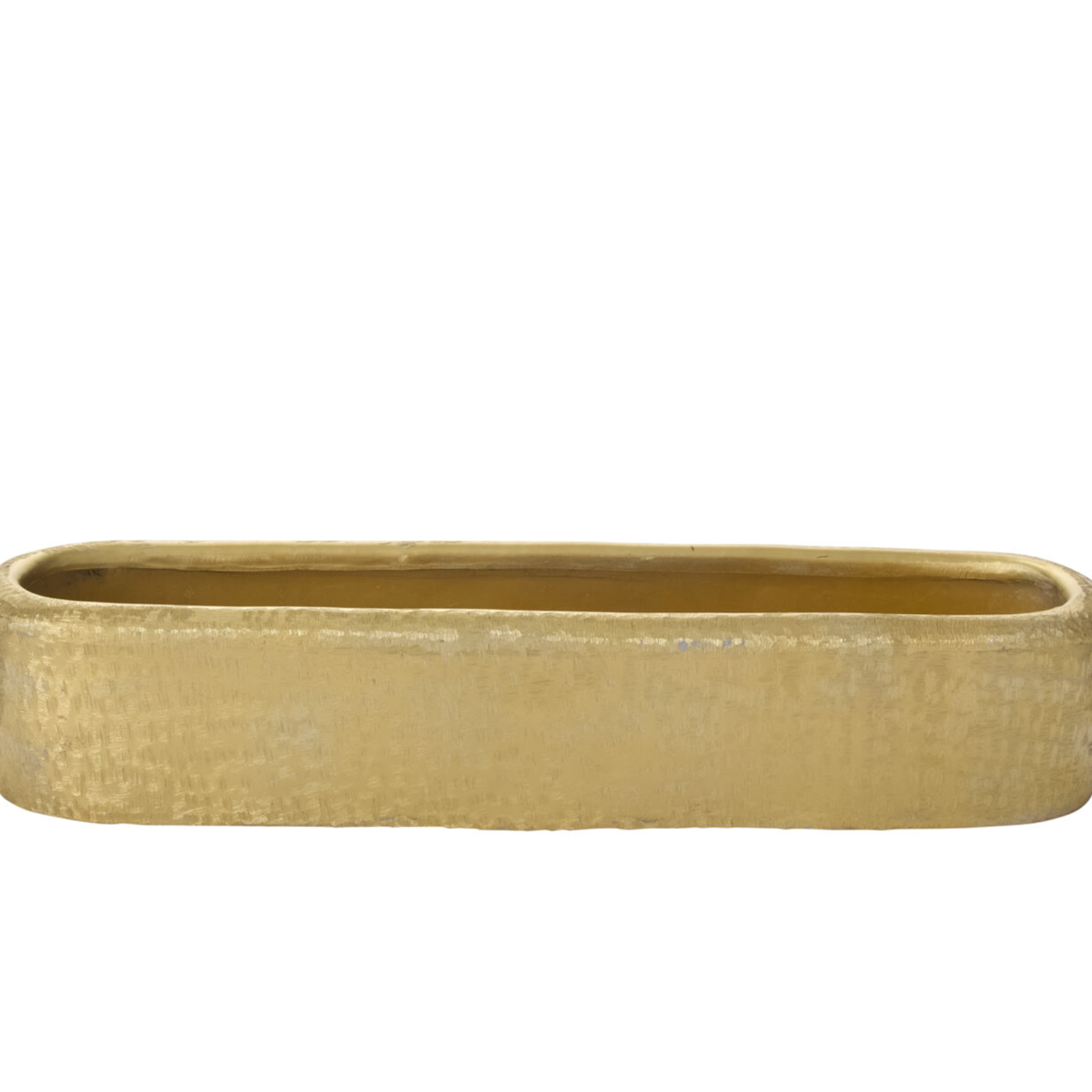5”H X 6” X 24”L GOLD METAL BLAZE TROUGH