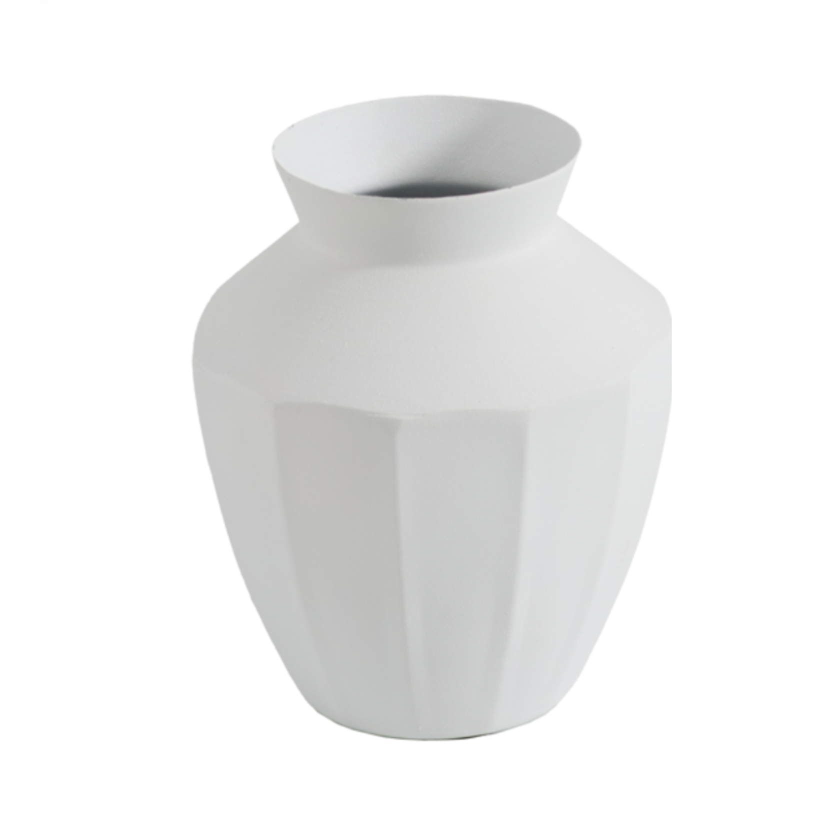 50% off was $10 now $5. 6”H X 5” TAN METAL DULCET VASE