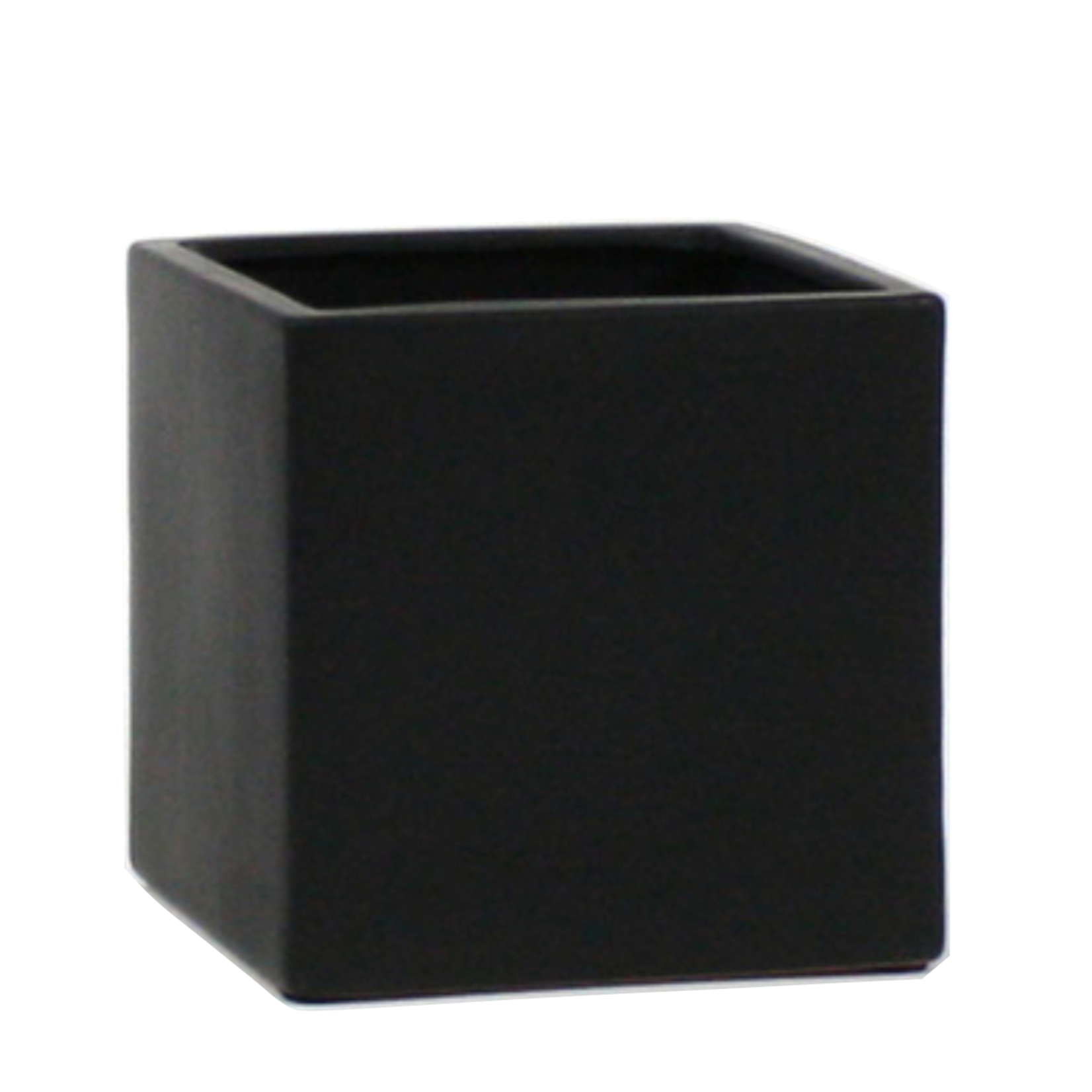 QUALITY WHOLESALE 6” x 6” x 6” MATTE BLACK CERAMIC CUBE VASE