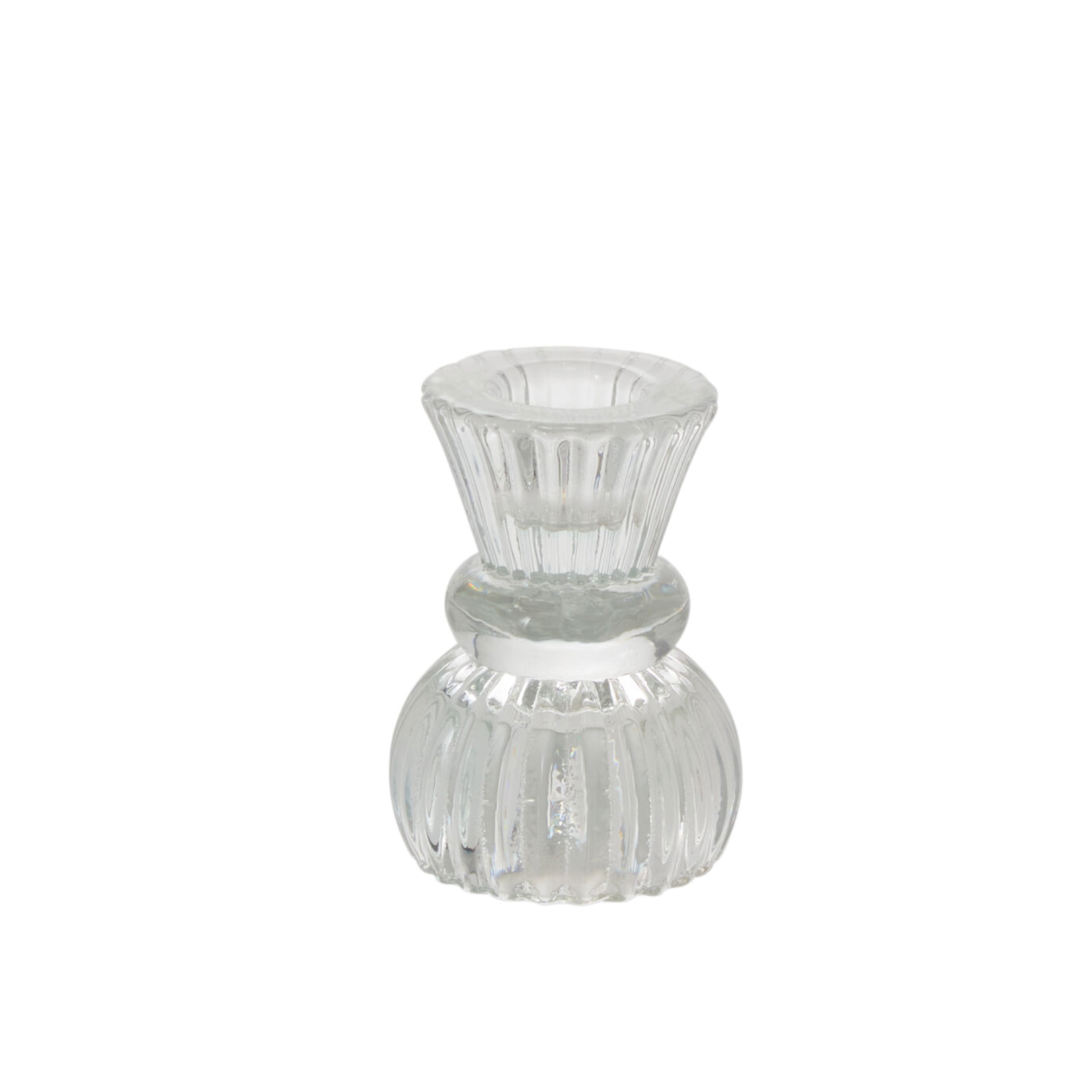 3”H X 2.25” GLASS VALOR CANDLEHOLDER