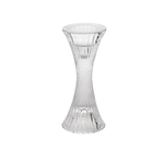 6.5”H X 2.75” GLASS MONROE CANDLEHOLDER