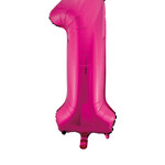 34" FUSCHIA FOIL BALLOON NUMBER-1