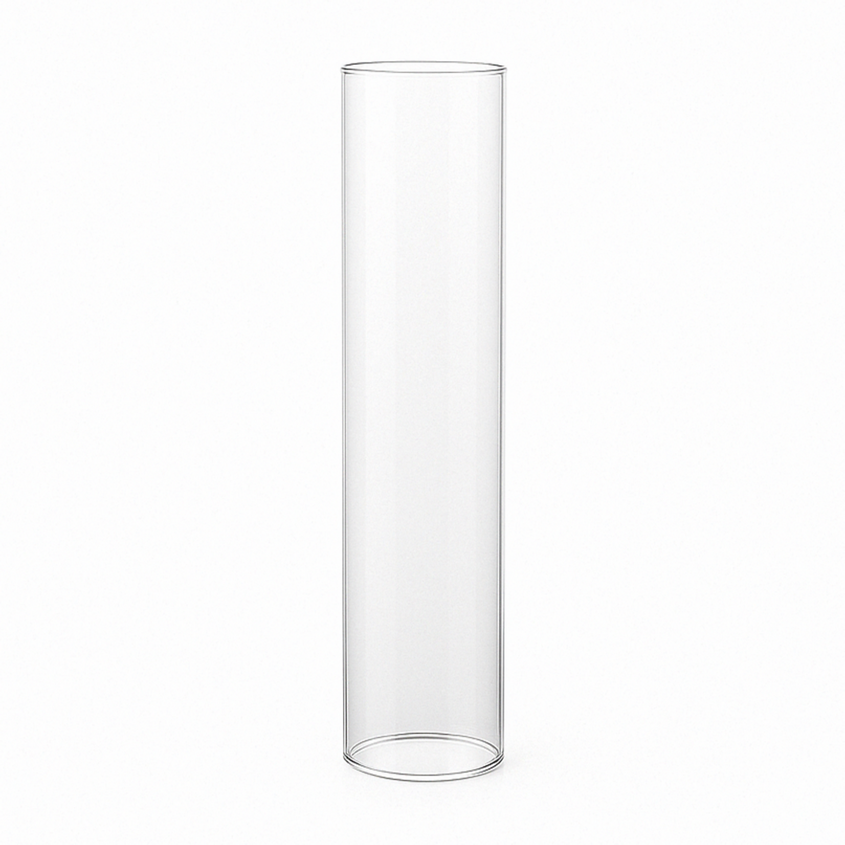 16"H X 4" CHIMNEY GLASS TUBE (OPEN AT THE BOTTOM AND TOP)