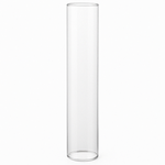 14"h x 3" CHIMNEY GLASS TUBE (OPEN AT THE BOTTOM AND TOP)