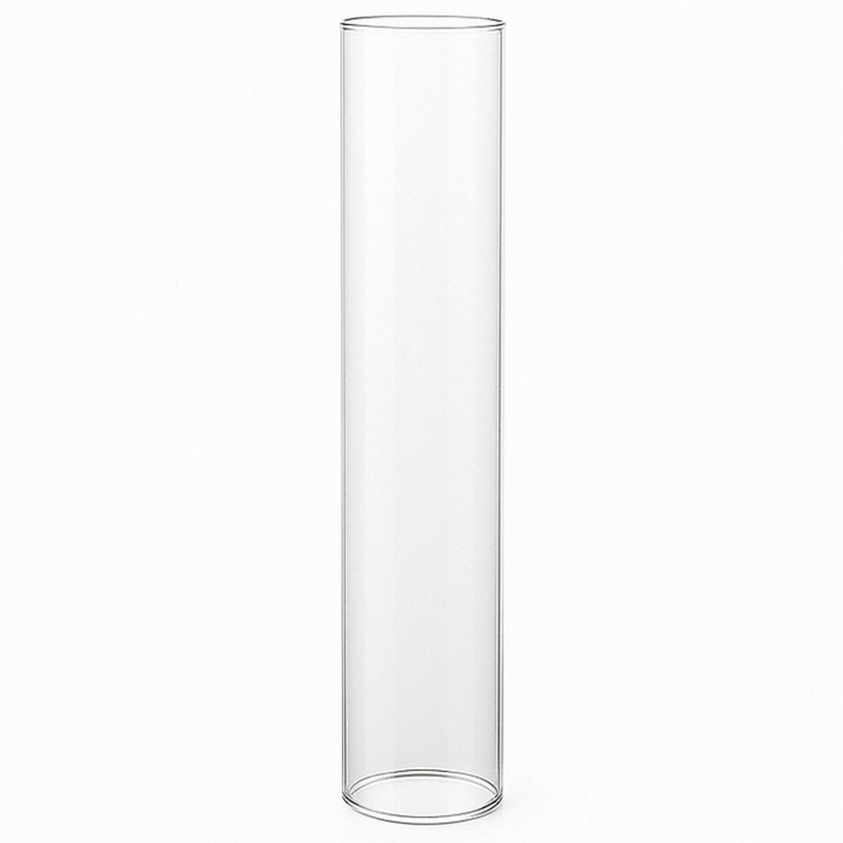14"h x 3" CHIMNEY GLASS TUBE (OPEN AT THE BOTTOM AND TOP)