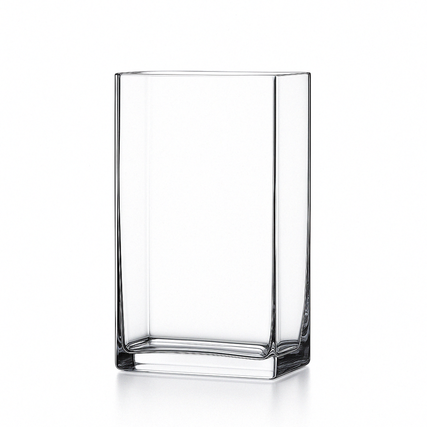 6"H x 3" X 4" CLEAR GLASS RECTANGLE VASE