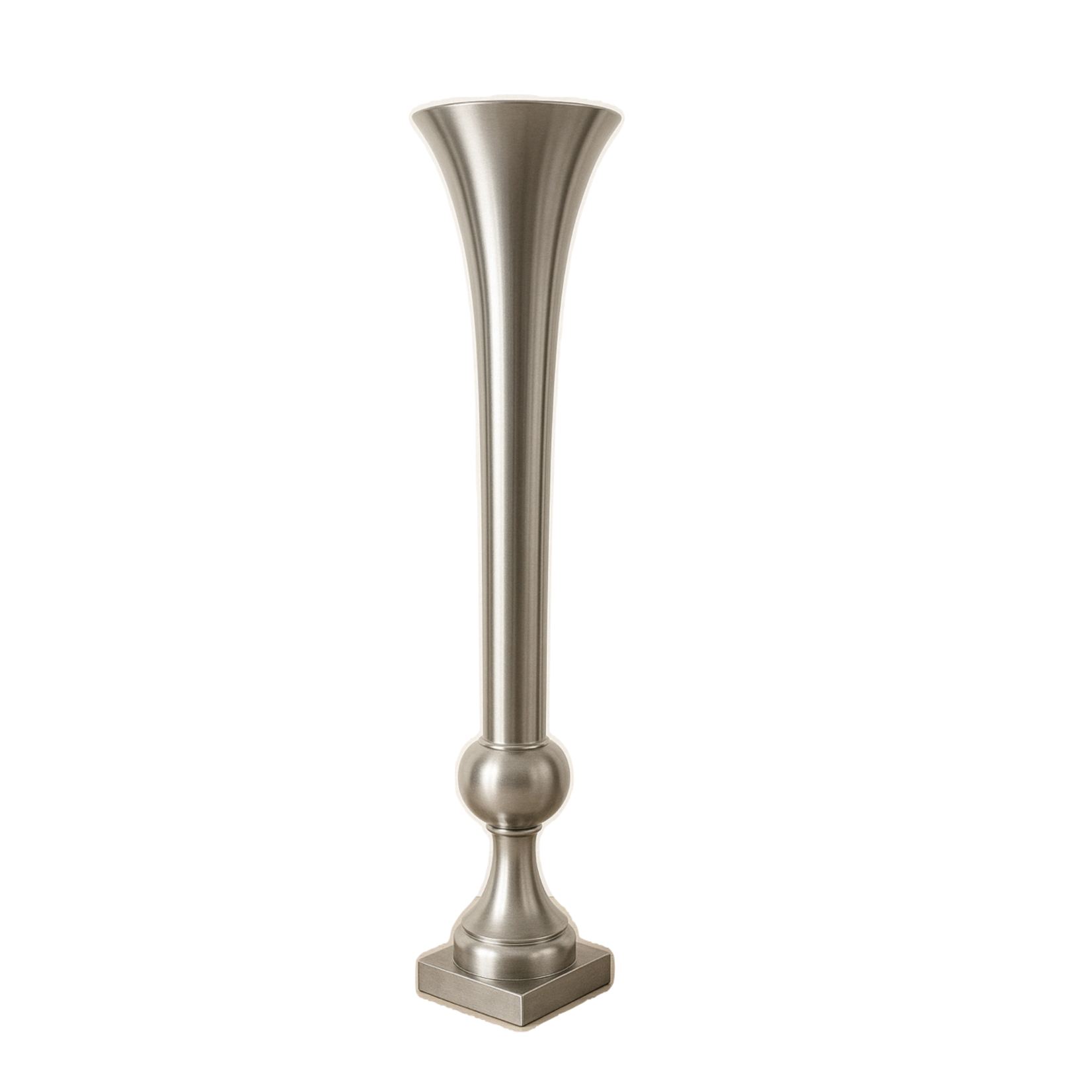 QUALITY WHOLESALE 39.25” SILVER METAL MAJ URN