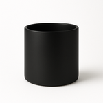 QUALITY WHOLESALE 6”X6” MATTE BLACK CERAMIC CYLINDER VASE POT
