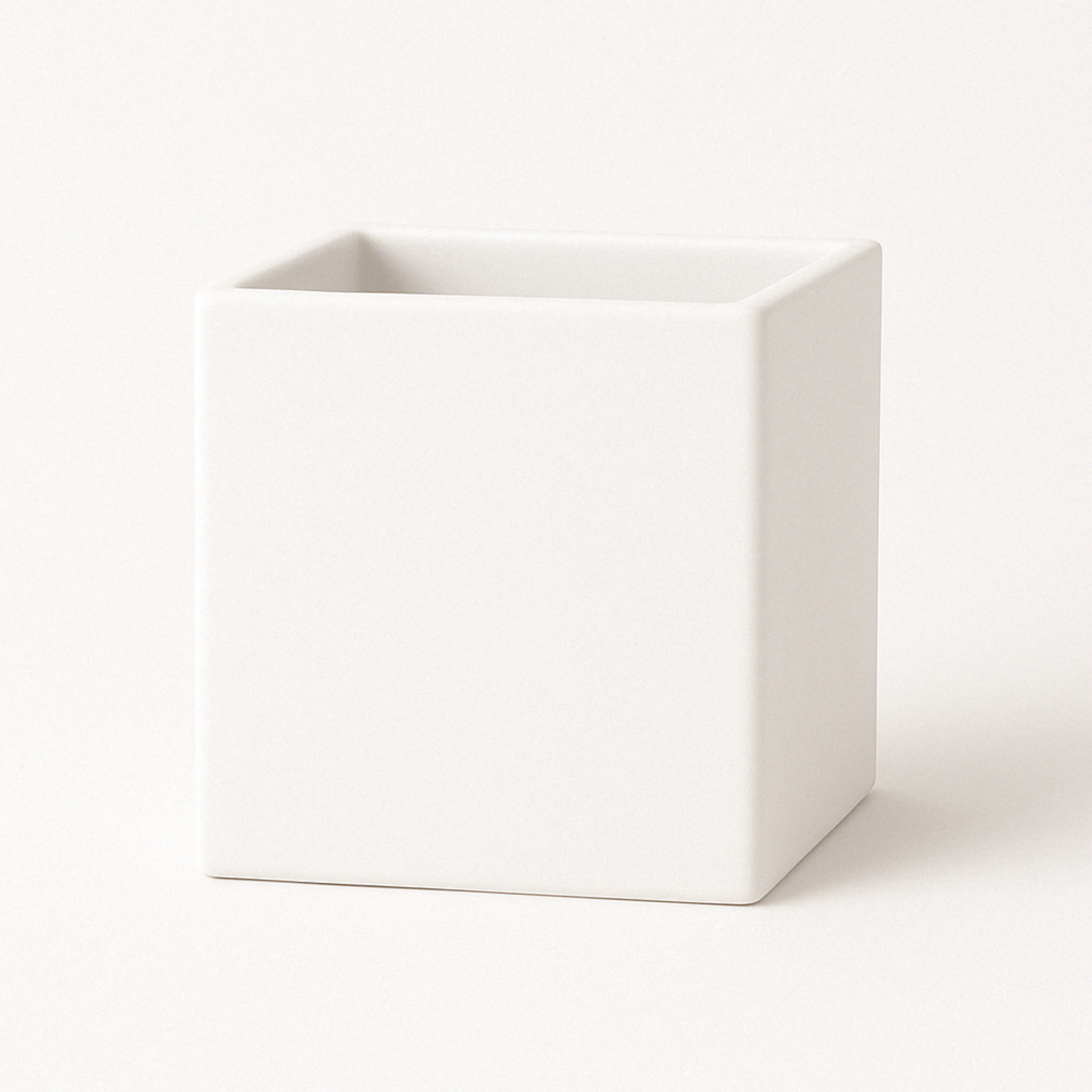 QUALITY WHOLESALE 5" X 5" X 5" MATTE WHITE CERAMIC CUBE