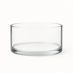 QUALITY WHOLESALE 3.75"H X 8"D CLEAR LOW GLASS CYLINDER DISH VASE