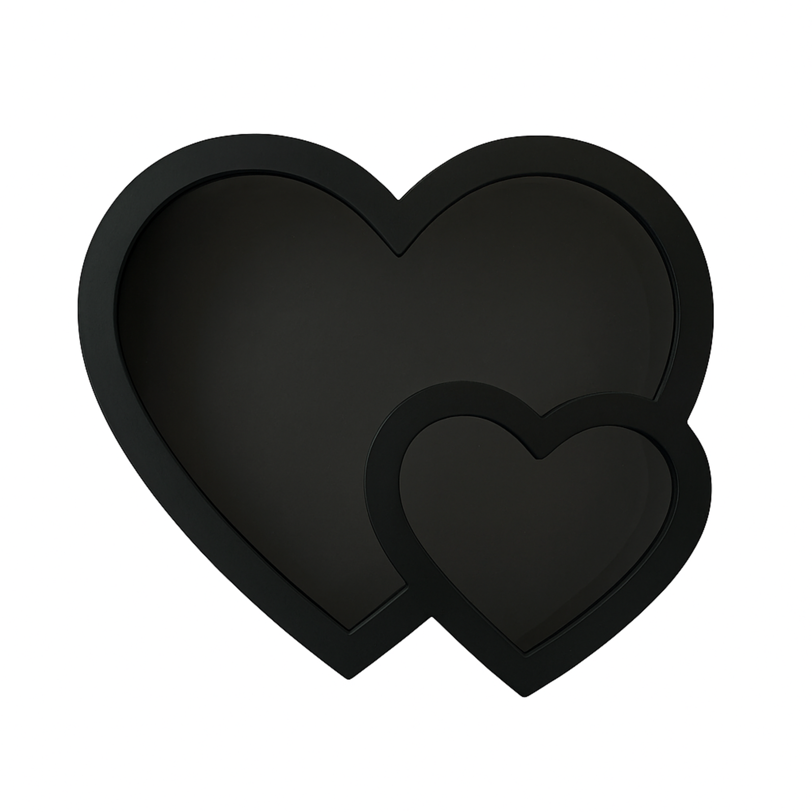 BLACK DOUBLE HEART BOX WITH LID, reg $12.99
