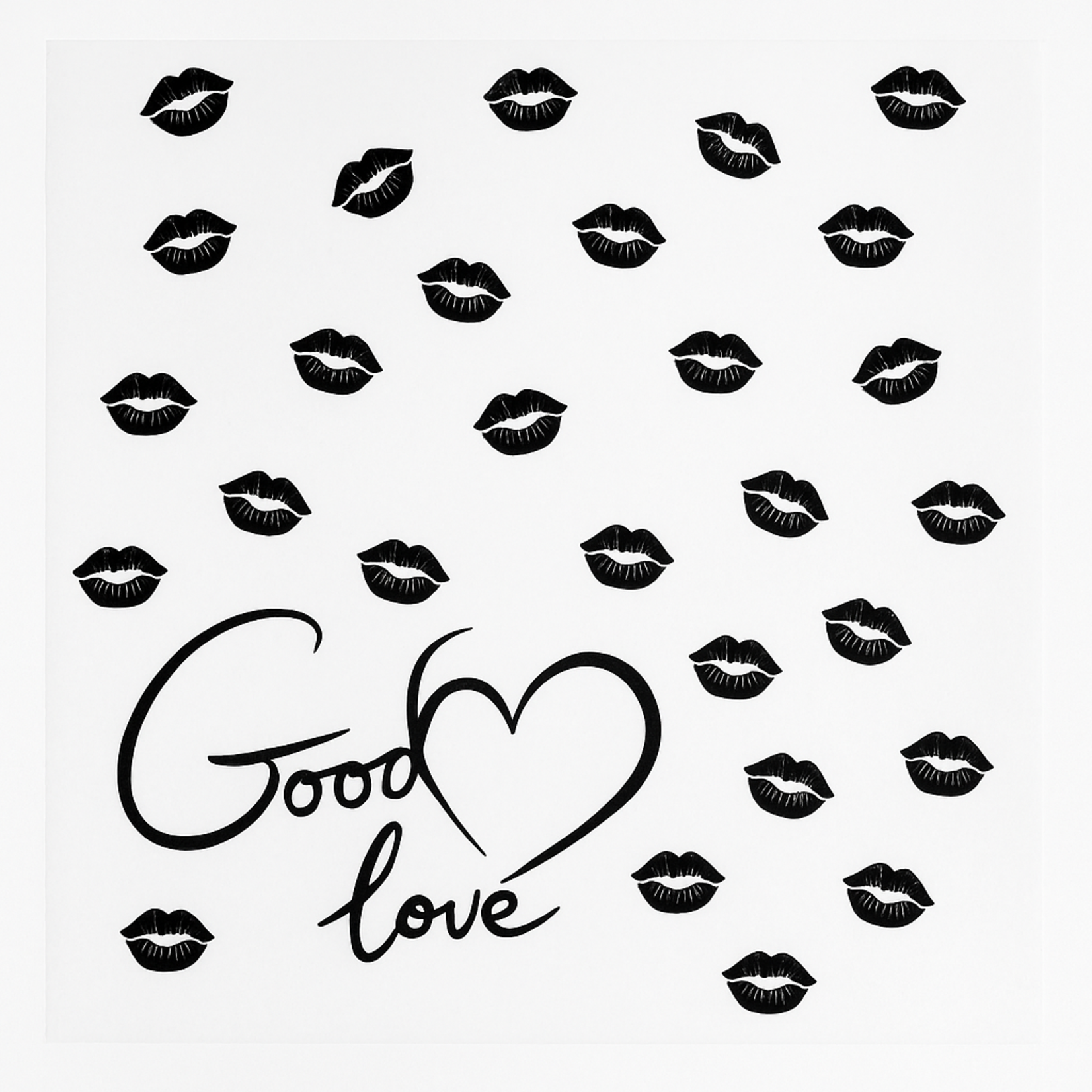 BLACK SMOOSH FLOWER PAPER