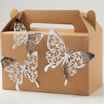 METALLIC BUTTERFLIES, 3" , 4", 4.5"