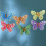 3" FEATHER BUTTERFLY 12pk