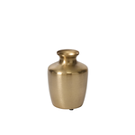4.5”H X 3.25” GOLD METAL HARRISON BUDVASE