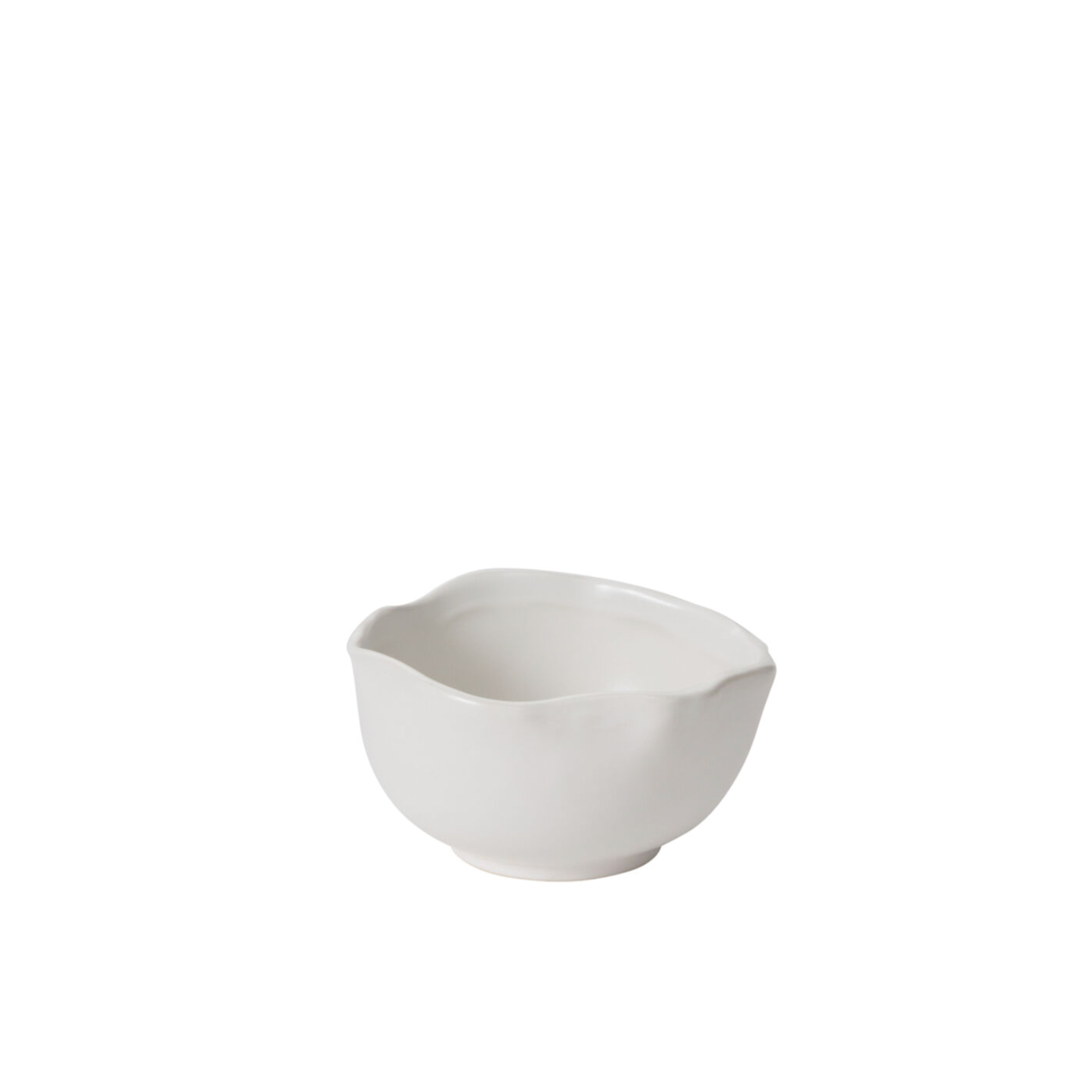 2.25”H X 4.5” MATTE WHITE CERAMIC EASY BOWL