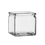 QUALITY WHOLESALE 4” X 4” X 4” SQUARE CLEAR GLASS CUBE WITH LIP