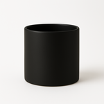 QUALITY WHOLESALE 5.5"h x 6" MATTE BLACK CERAMIC CYLINDER VASE PLANTER