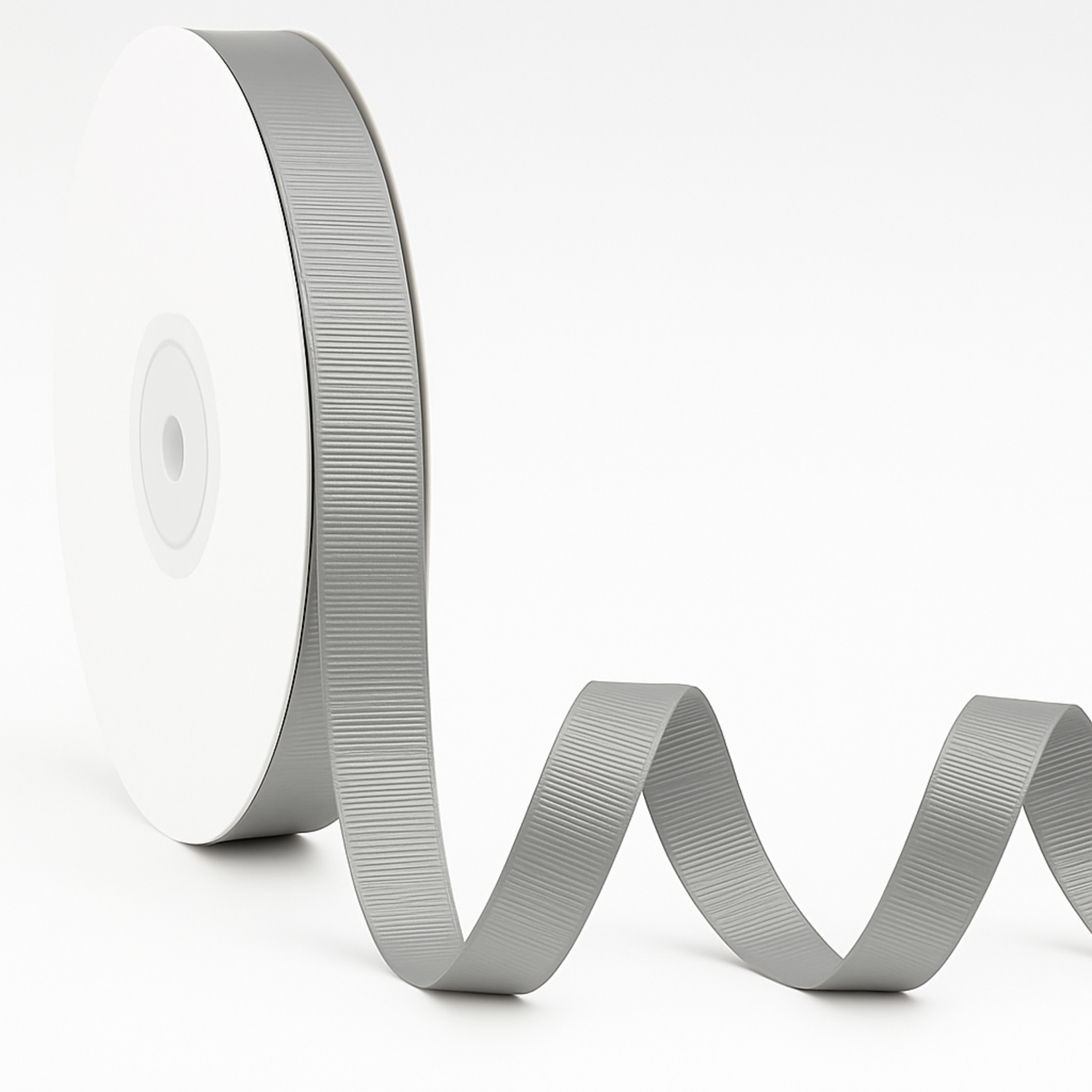 1/4" GRAY GROSGRAIN 50 YDS RIBBON, NO DISCOUNT