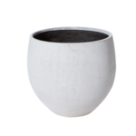 22.75"H X 25.5" WHITE SYROS FIBER COMPOSITE  PLANTER