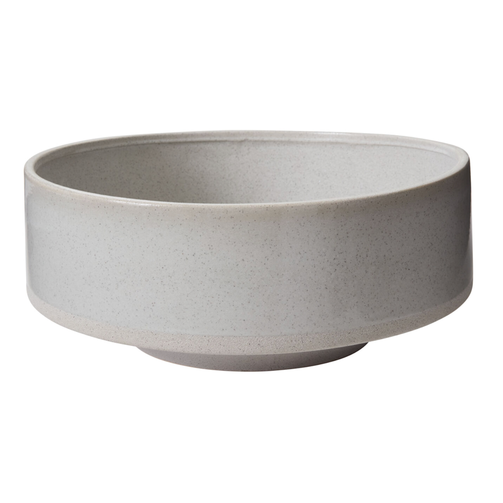 6"h x 14.25" OFF-WHITE CERAMIC INVENTOR LOW BOWL