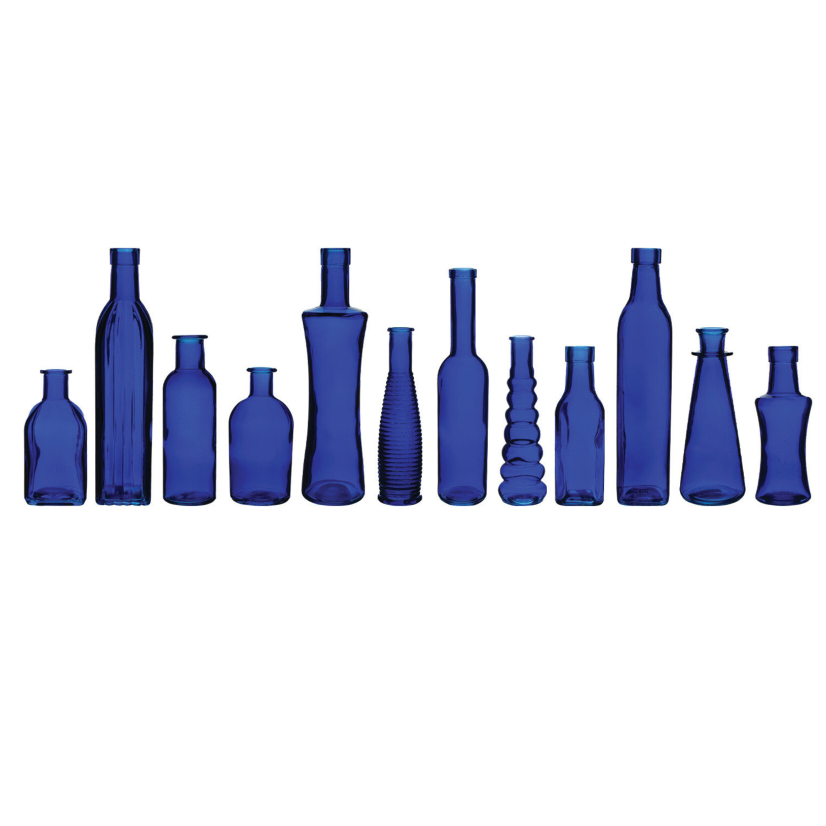 COBALT BLUE  Vintage Bottle Collection - Crystal 12-STYLE ASSORTMENT, STYLE COUNT MAY VARY (price per each, box has assortment)