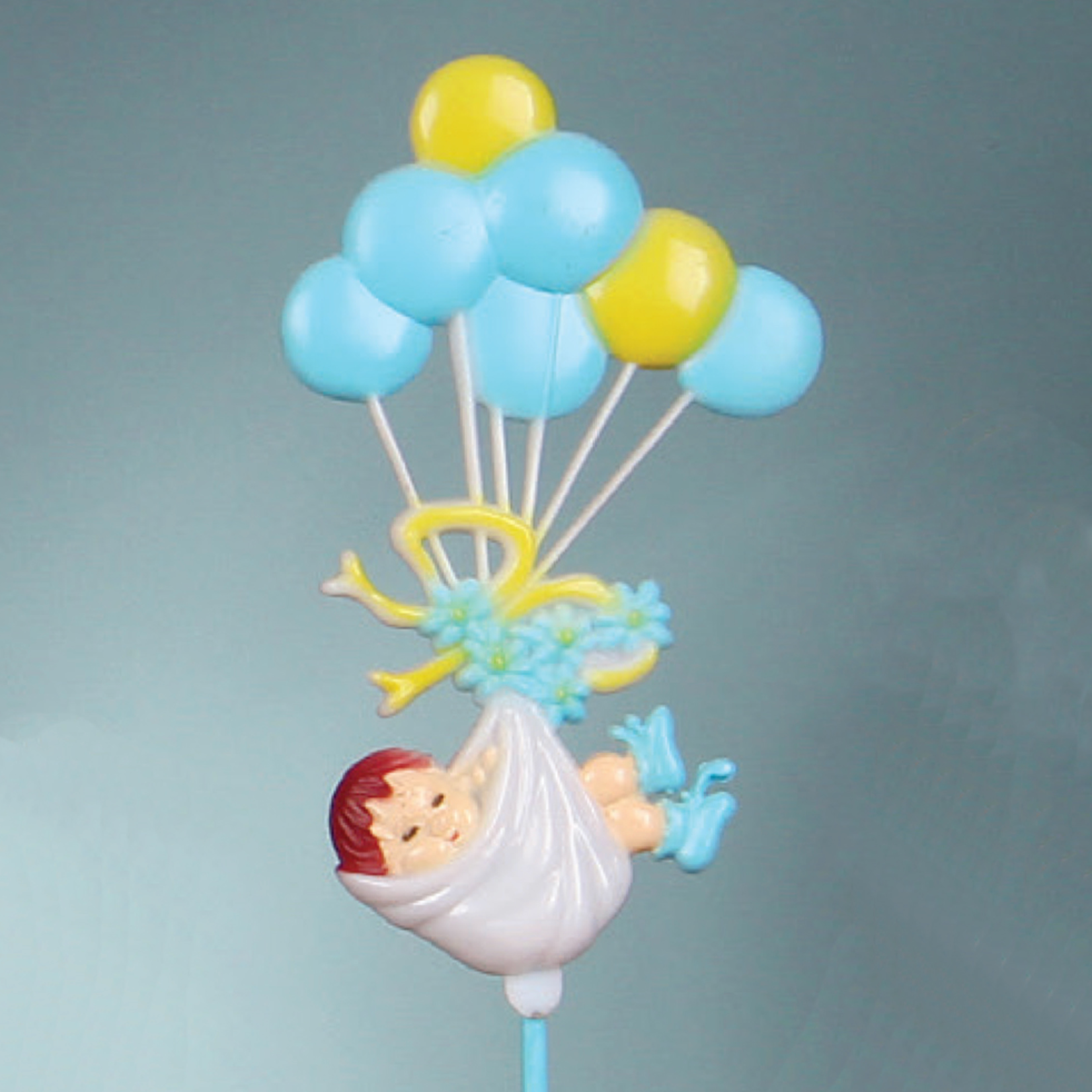 BALLOON BABY, SIGN w/ BLUE STICK 12PCS
