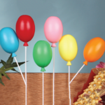 2.75" ASSORTED BALLOON PIC W/ WHITE STICK 12PCS