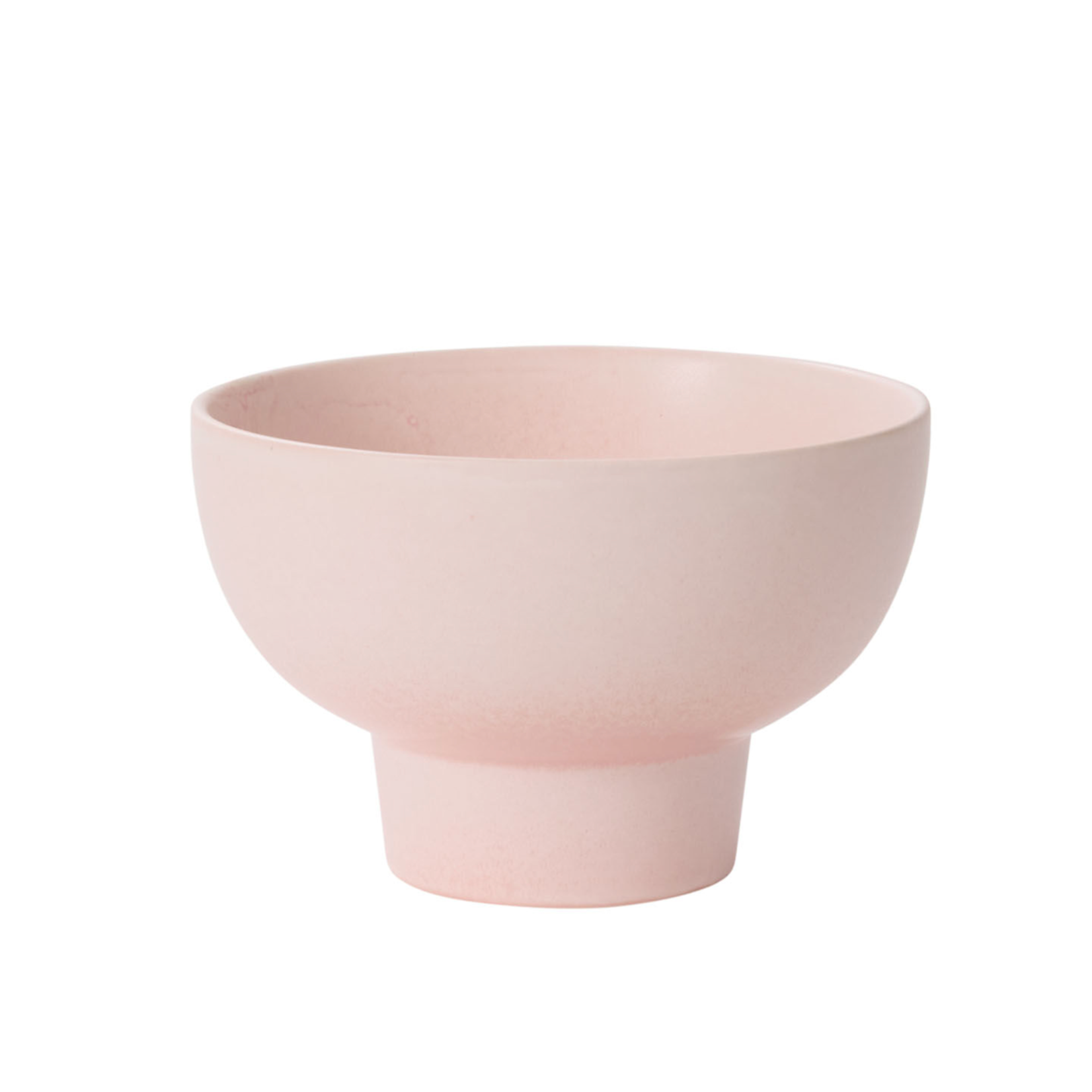 6.25”H X 9.25” PINK CERAMIC ELIJAH COMPOTE
