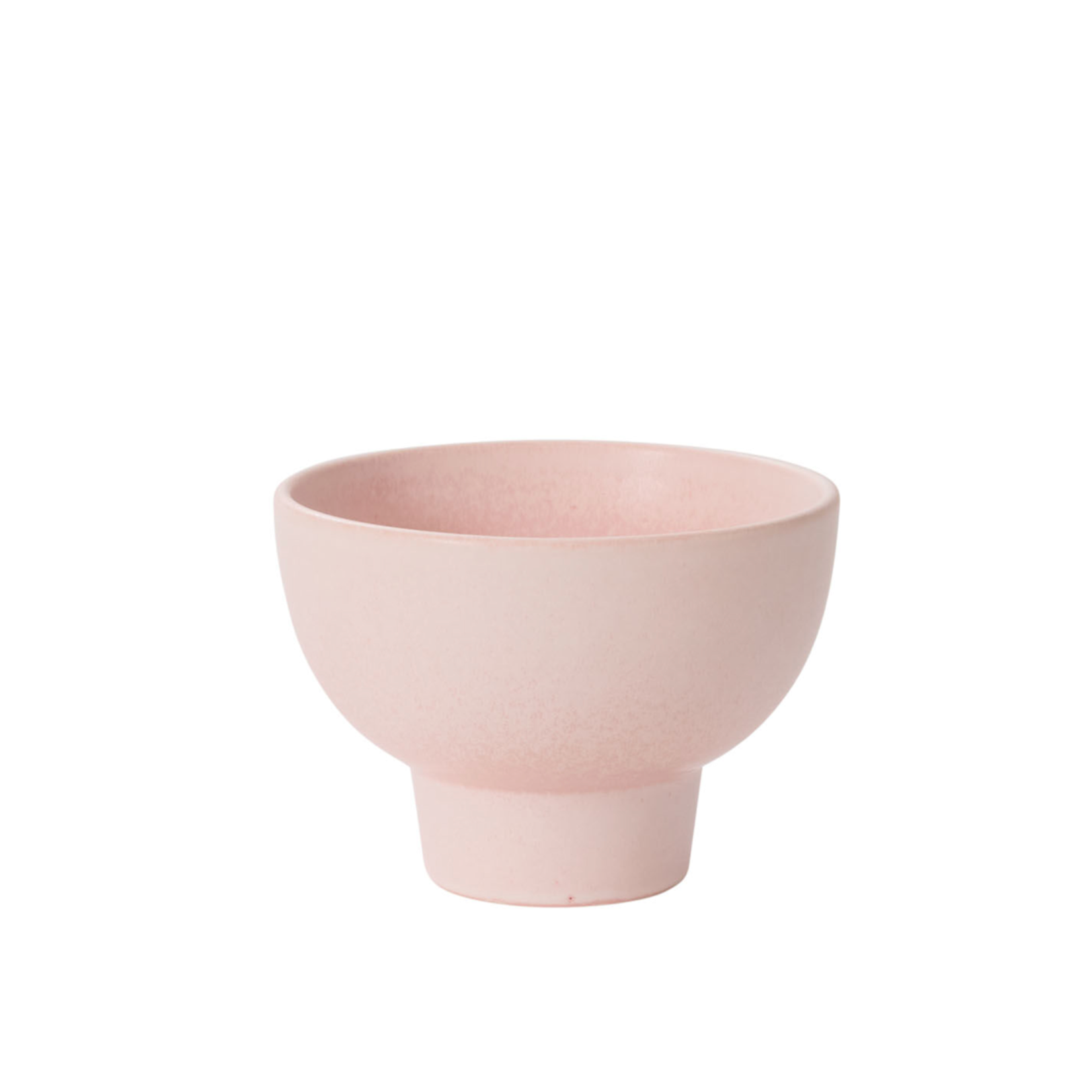 5.25”H X 7.25” PINK CERAMIC ELIJAH COMPOTE