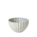 4.25”H X 7.5” WHITE METAL MONARCH BOWL