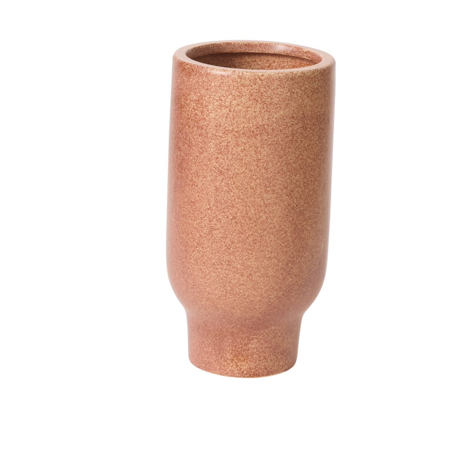 8”H X 4” TERRACOTTA COLORED CERAMIC CYRUS VASE COLLECTION