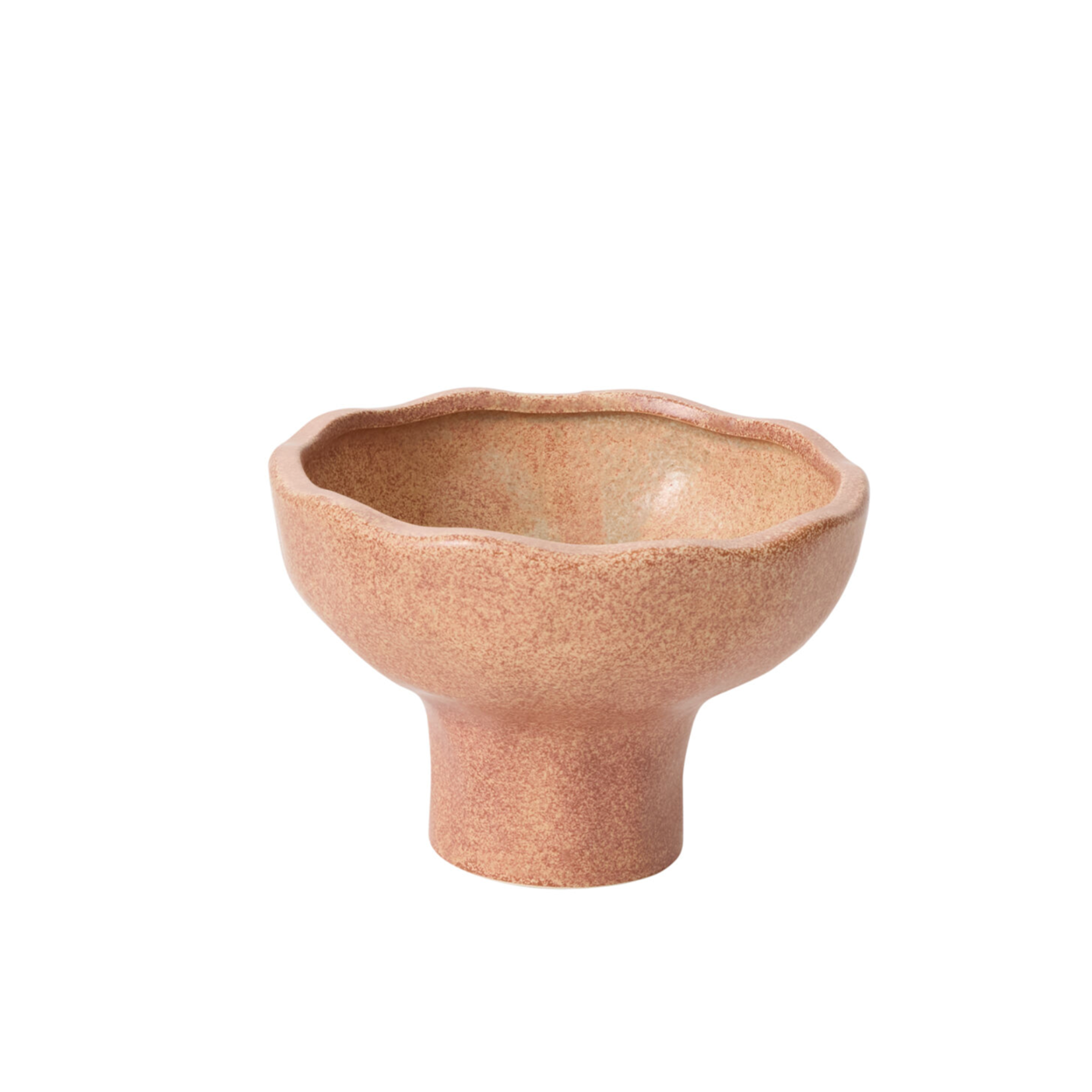 4.5”H X 6.5” TERRACOTTA COLORED CERAMIC CYRUS COMPOTE COLLECTION