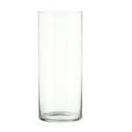 18"h x 10"d CLEAR GLASS CYLINDER VASE