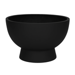 7.75"h x 11.75" FIBERCLAY PLANTERS  BLACK