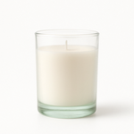 2.5"h x 2" WHITE VOTIVE CANDLE IN GLASS pk 25