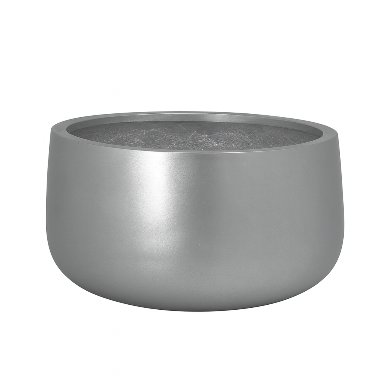 7.75"h x 15.75" FIBERCLAY PLANTERS  SILVER