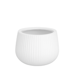 7"h x 10.5" FIBERCLAY PLANTERS  WHITE