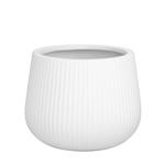 10.5"h x 15.5" FIBERCLAY PLANTERS  WHITE