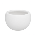 6”h x 11.75" FIBERCLAY PLANTERS  WHITE