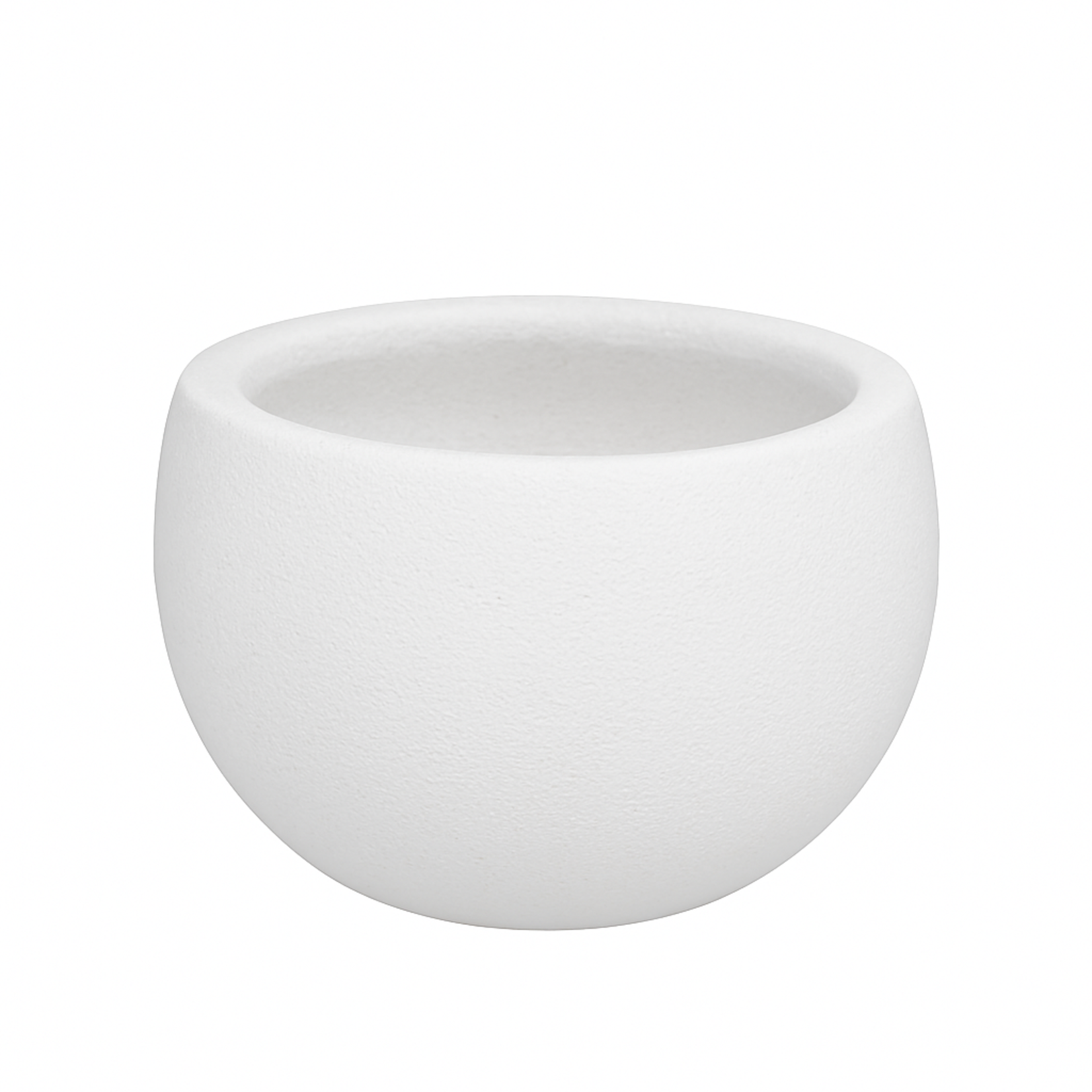6”h x 11.75" FIBERCLAY PLANTERS  WHITE