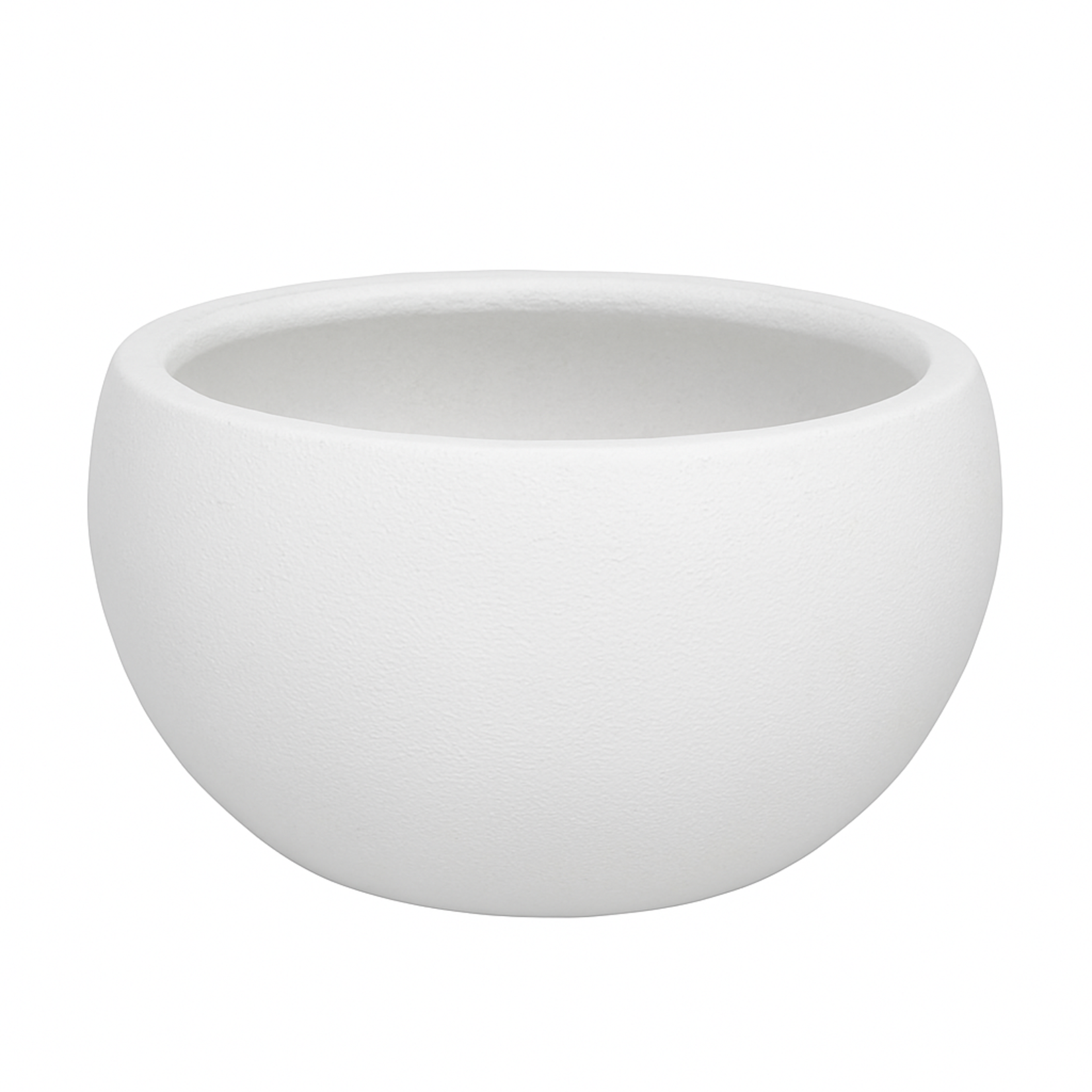 8.5"h x 17.5" FIBERCLAY PLANTERS  WHITE