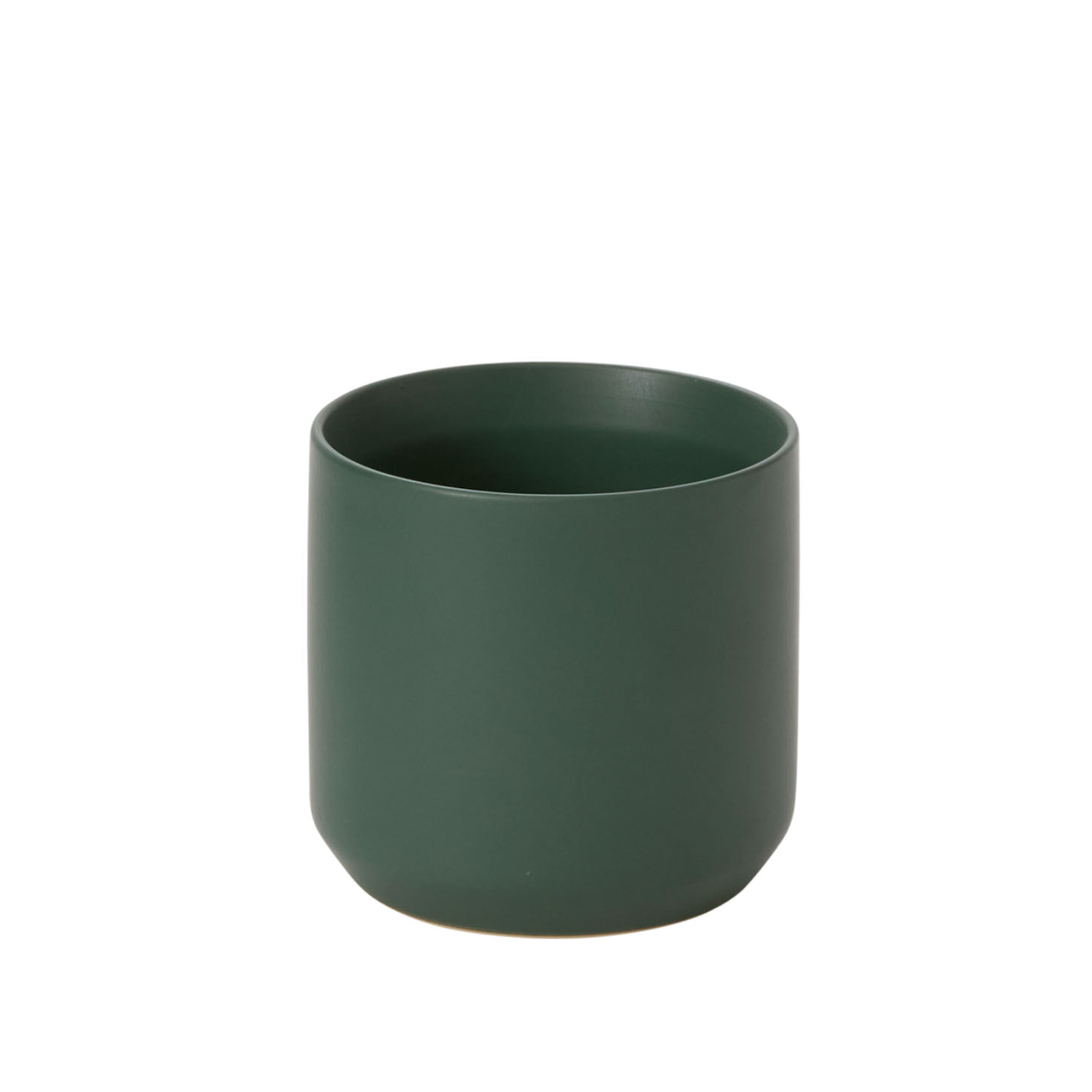 4.5"H X 4.75” DARK GREEN CERAMIC KENDALL POT