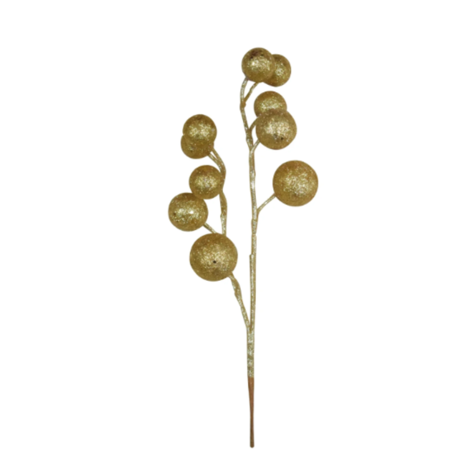 11" GOLD GLITTER BALLS PICK