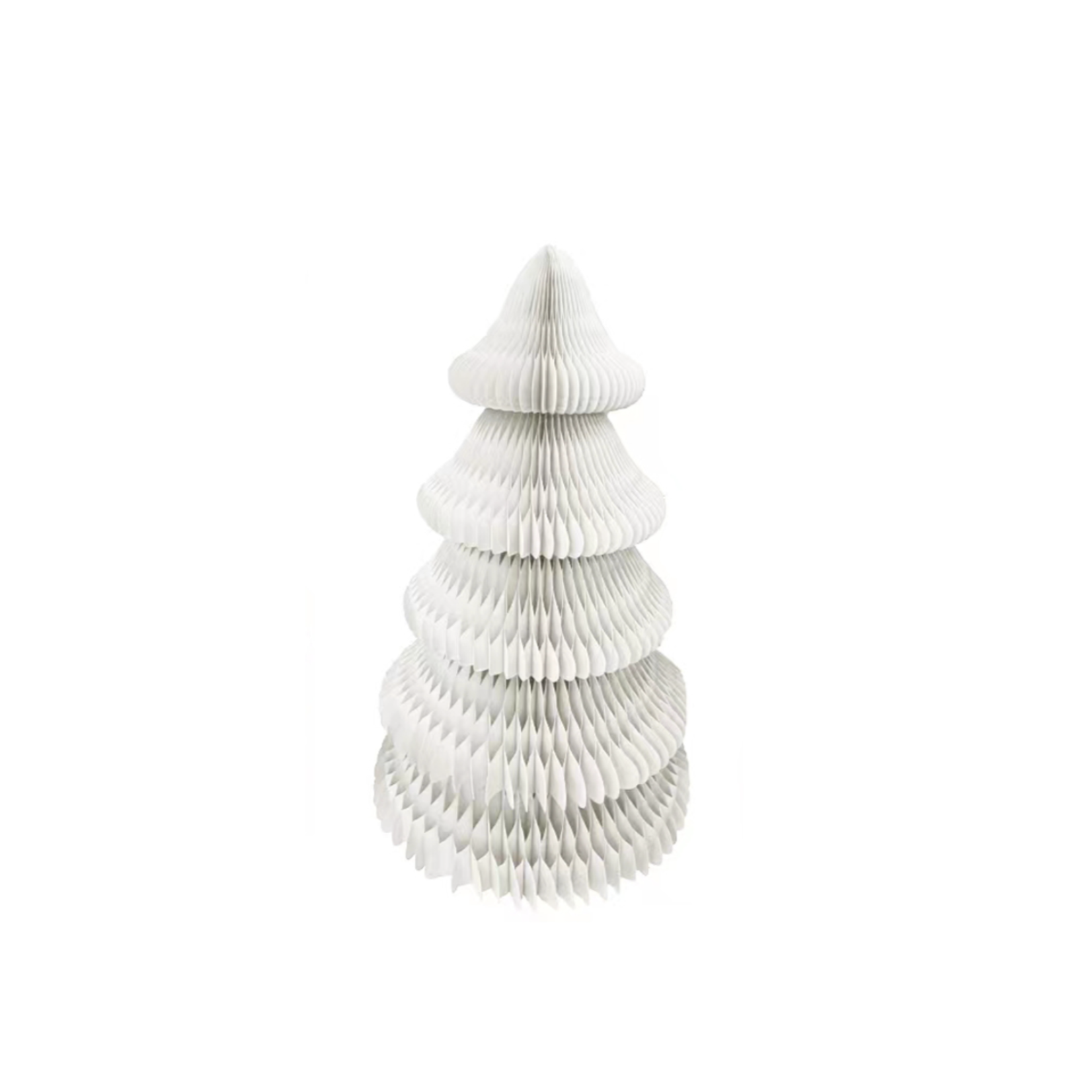 36”H WHITE HARD PAPER HONEYCOMB CHRISTMAS TREE