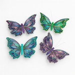 6 in. FABRIC BUTTERFLY, ASST COLORS (price per each, box has assortment)