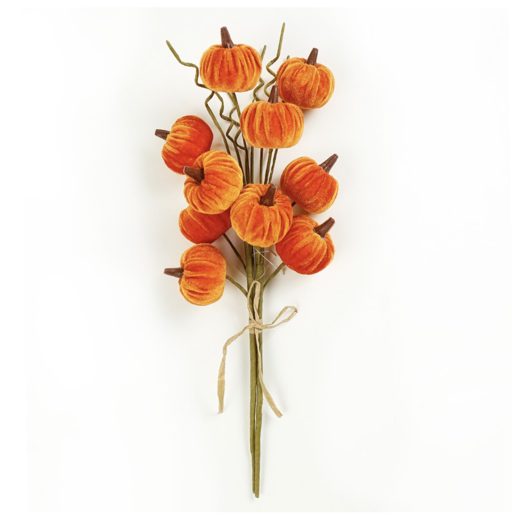 17”L PUMPKIN PICK WITH 10 STEMS/PIMPKINS