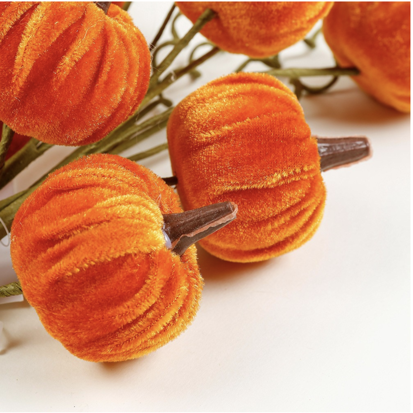 17”L PUMPKIN PICK WITH 10 STEMS/PIMPKINS