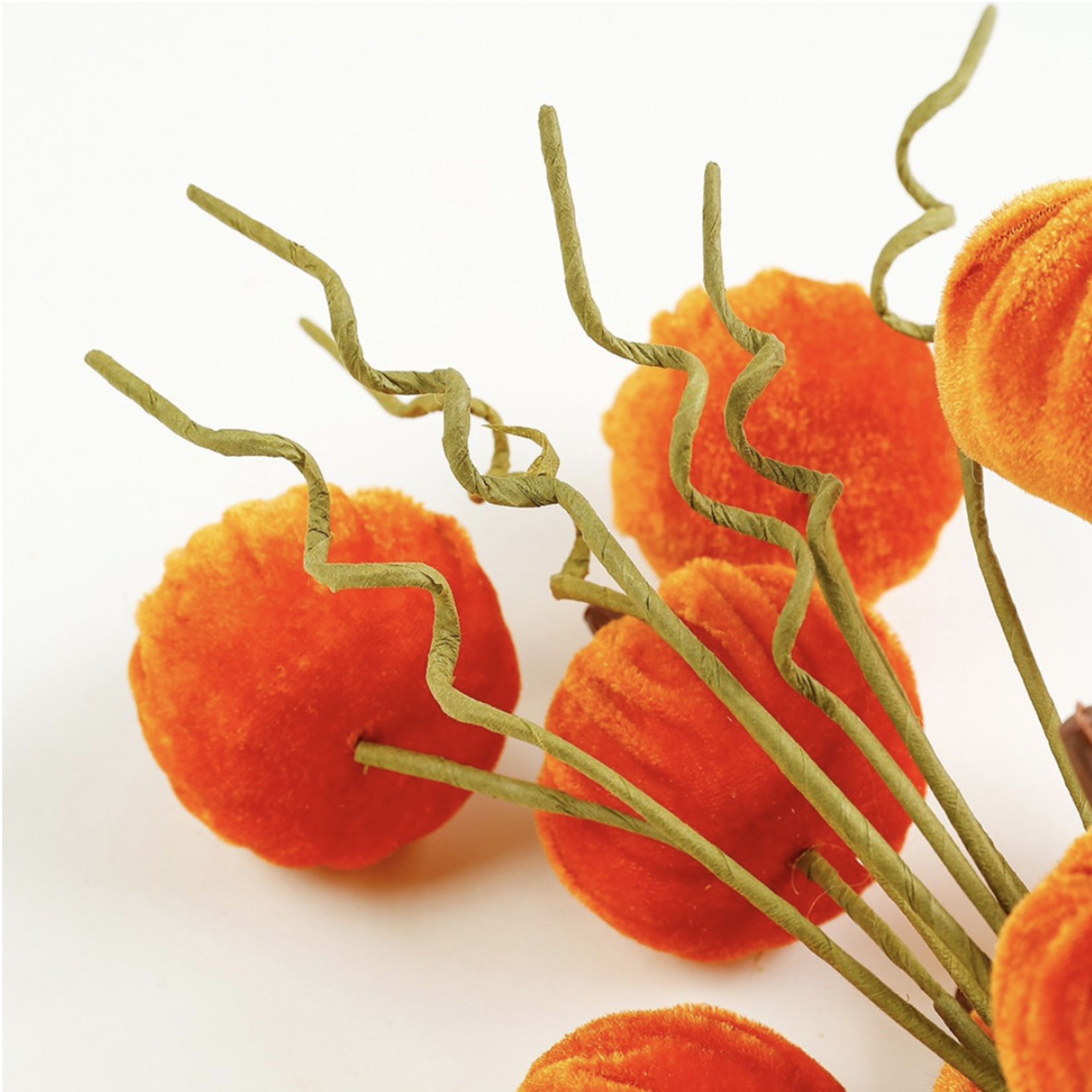 17”L PUMPKIN PICK WITH 10 STEMS/PIMPKINS