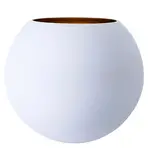 8”H X 10”D MATTE WHITE FISH/BUBBLE BOWL